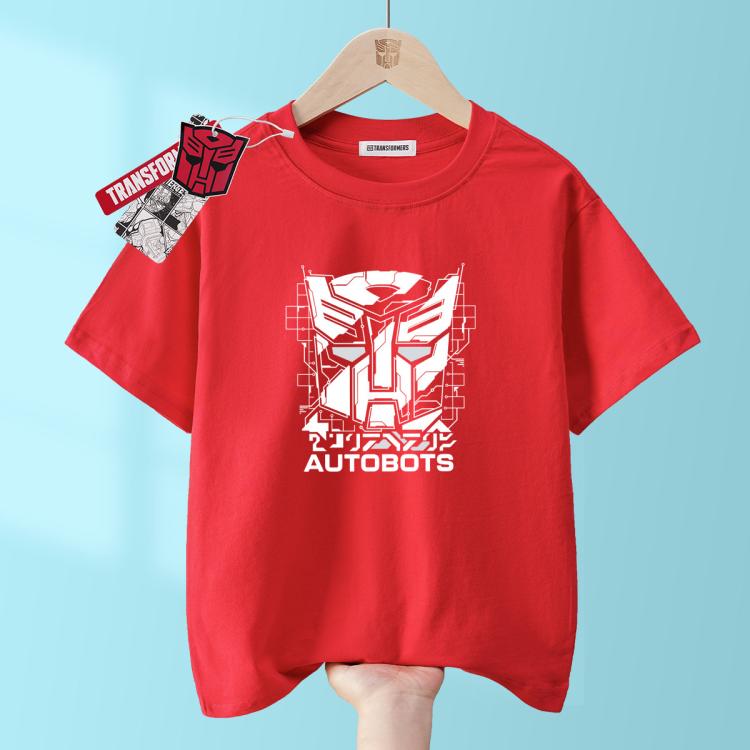 Transformers 男女童夏季短袖t恤LOGO印花中大儿童上衣 35.1元