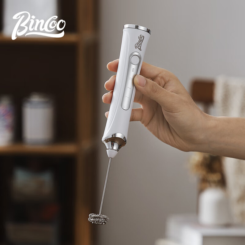 Bincoo 电动奶泡器咖啡拉花自动打奶泡器手持打发器小型手持搅拌棒 48元