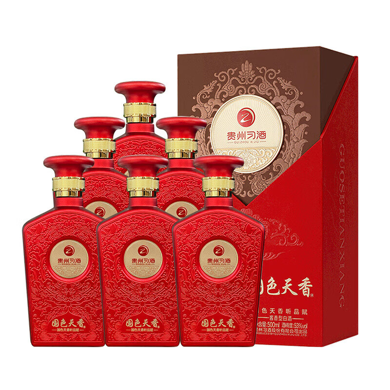 XIJIU 习酒 53度 500mL 6瓶 昕品赋（整箱装） ￥1559