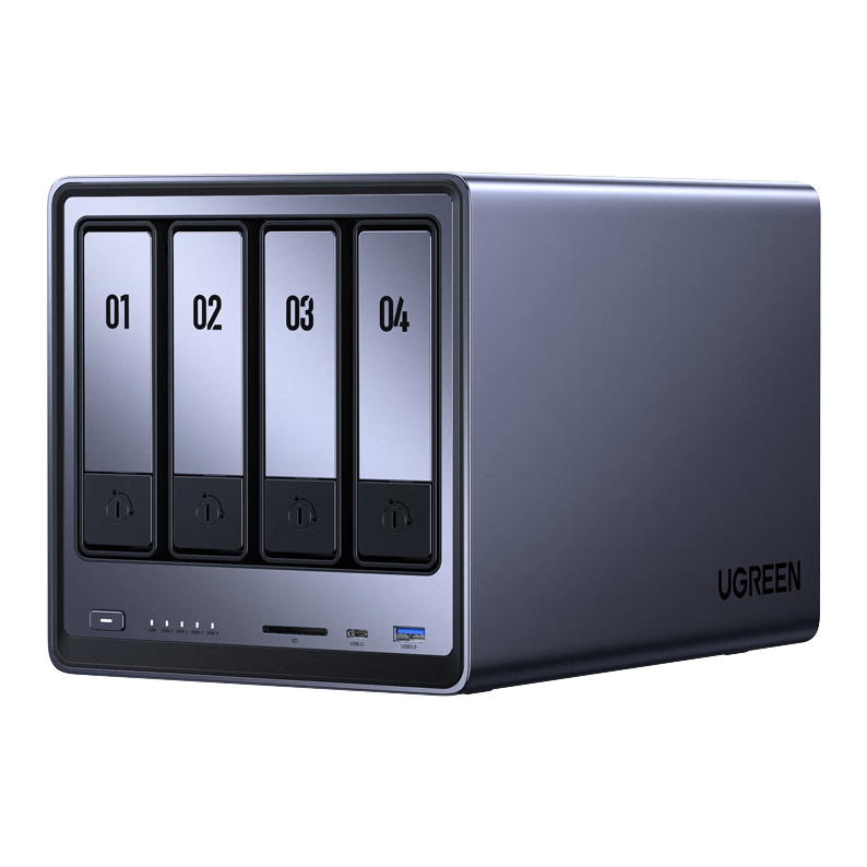 绿联 私有云DXP4800 8G版四盘位 灰色空盘版 1732.31元