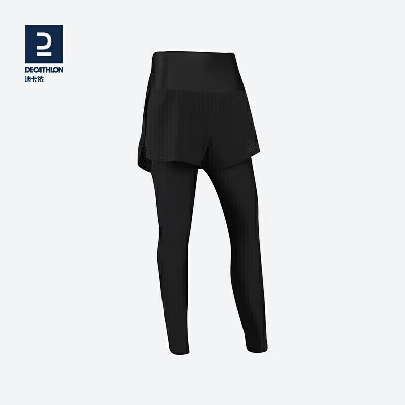 DECATHLON 迪卡侬 运动裤女春夏跑步速干裤WSSL经典黑升级版M-4514098 79.9元