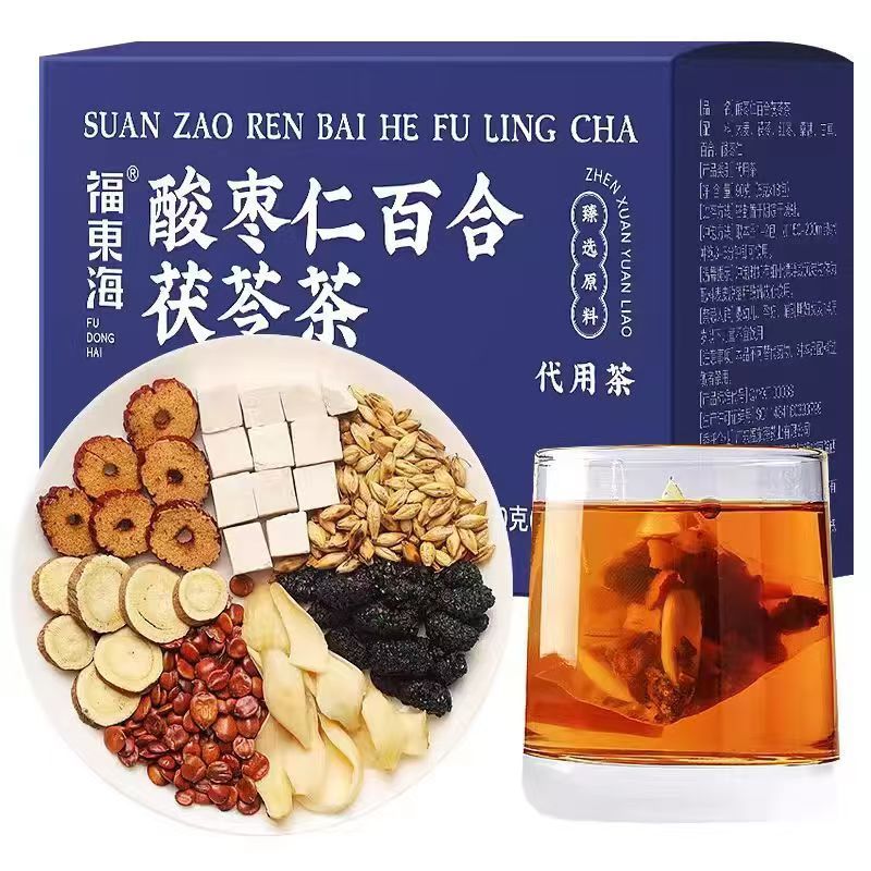 福東海 福东海酸枣仁百合茯苓安睡助眠茶一盒（5g×18袋） 19.9元（需用券）