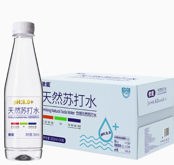 88VIP！yineng 依能 天然苏打水350ml*24瓶 ￥24.67