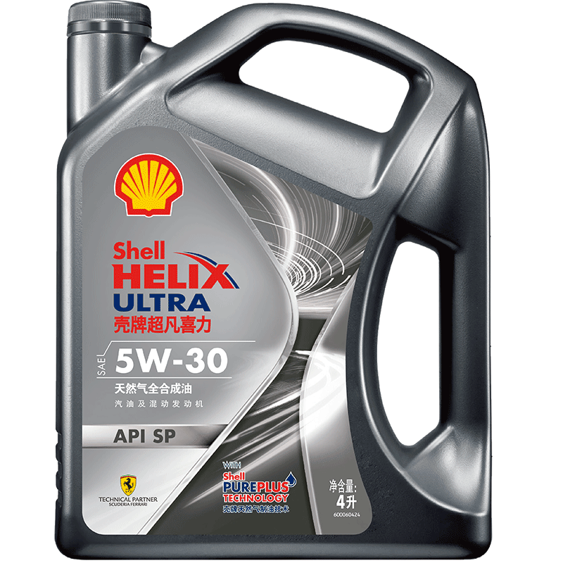 PLUS会员：Shell 壳牌 Helix Ultra 超凡喜力 都市光影版 5W-30 SP级 全合成机油 4L 19