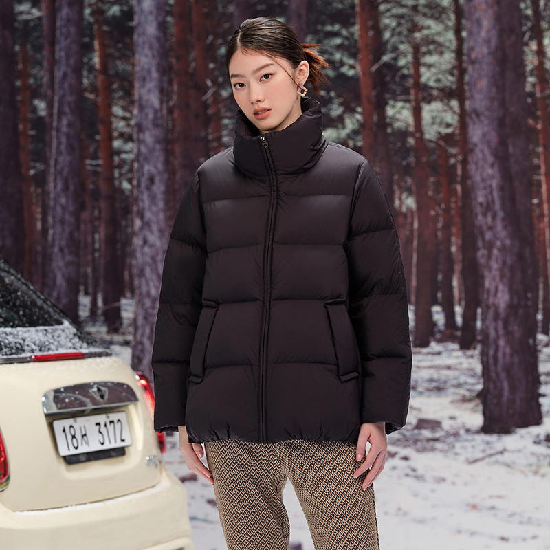 TANBOER 坦博尔 冬季新款羽绒服女短款立领保暖冬外套TD336506 358元（需用券）