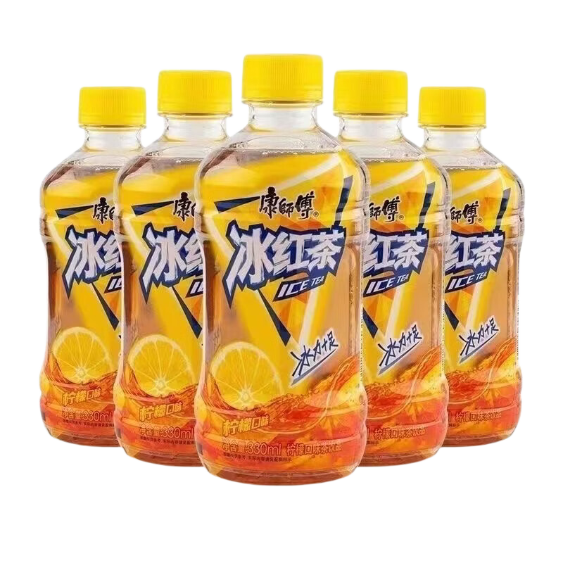康师傅冰红茶柠檬茶饮料 330ml×6瓶 6.9元