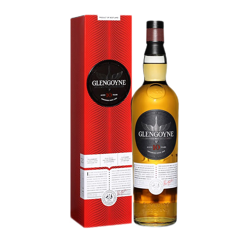 PLUS会员：Glengoyne 格兰哥尼 10年 苏格兰单一麦芽威士忌 700ml *3件 583.05元包邮
