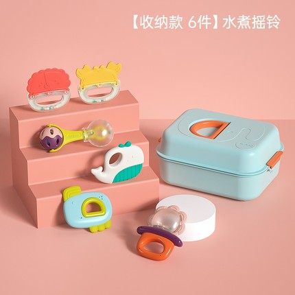 移动端：贝恩施 婴儿牙胶摇铃 收纳款 29.9元（淘金币可抵0.6元起）