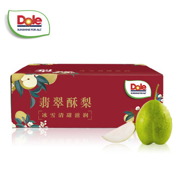 Dole 都乐 翡翠酥梨 皮薄多汁 香甜可口 2.8斤 约7-9粒 ￥17.6