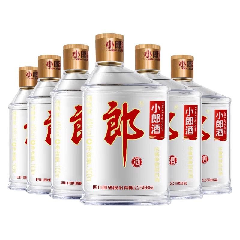 PLUS会员，国家补贴：郎酒 小郎酒 兼香型白酒 45度 100ml*6瓶 整箱装 75.67元