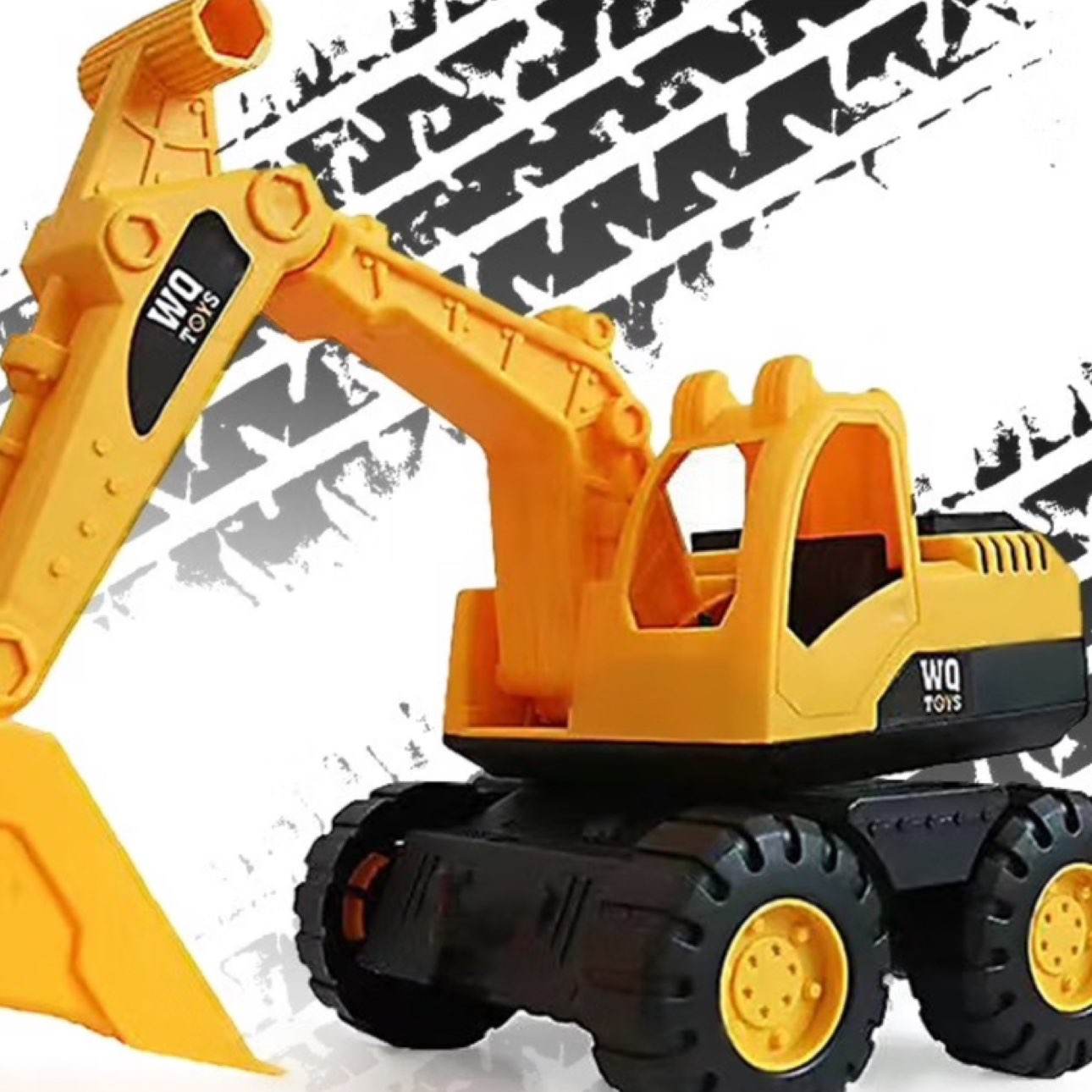 艾福儿 儿童大号工程车惯性挖掘机玩具玩沙子玩雪推土机装载车玩具车 超大号挖掘机 14.9元