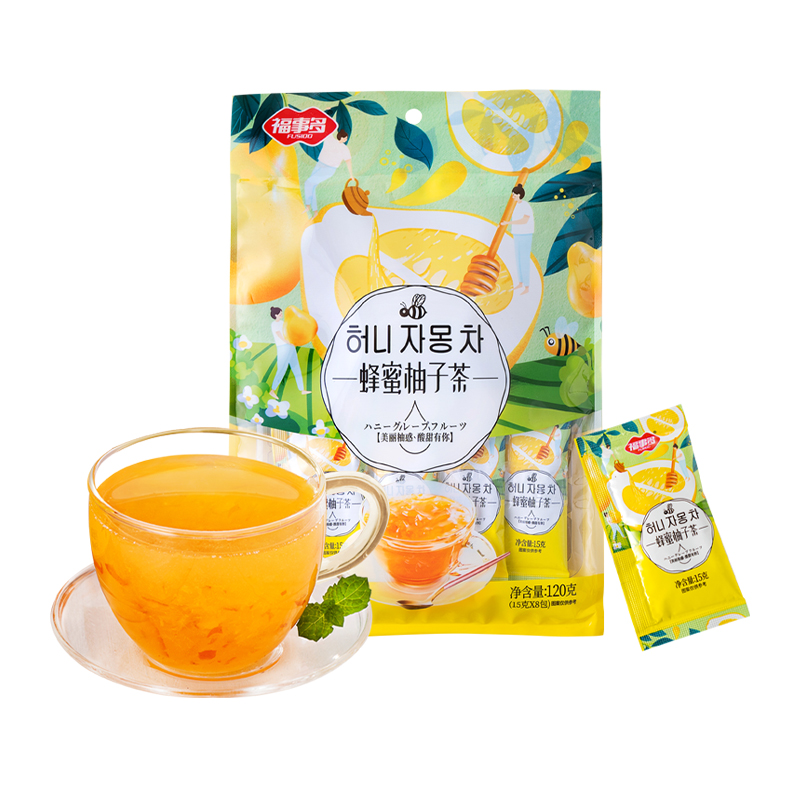 88VIP：福事多 蜂蜜柚子茶 120g 1袋 2.33元