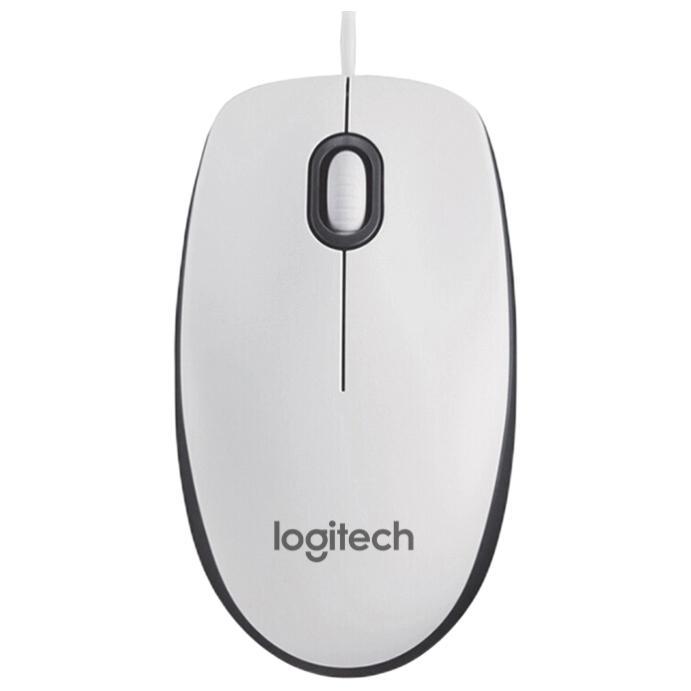 logitech 罗技 M100r 有线鼠标 1000DPI 白色 42元