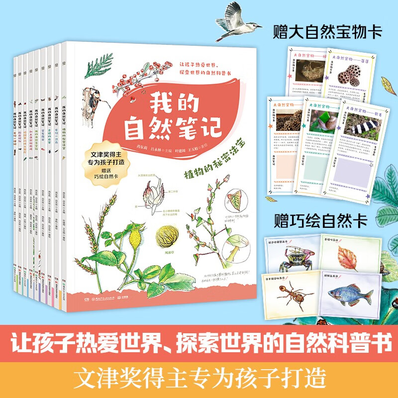 我的自然笔记 文津图书奖得主芮东莉领衔创作 自然科普+可爱手绘+观察实验