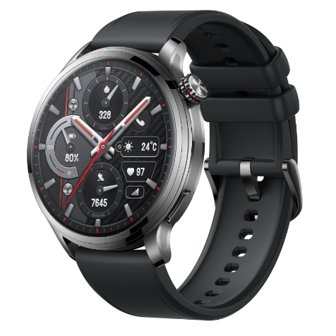 HONOR 荣耀 手表4 Pro eSIM智能手表 1.5英寸 黑色氟橡胶表带（北斗，GPS，血氧）