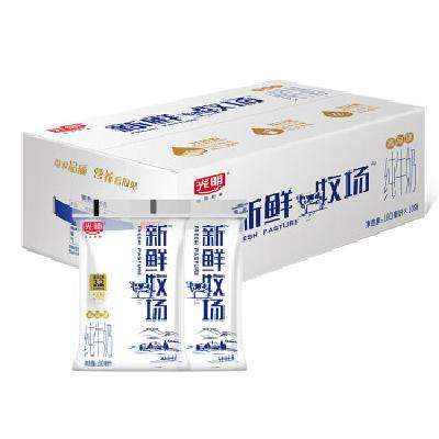 限北京：Bright 光明 新鲜牧场 纯牛奶 180ml*10袋 礼盒装 11.2元/件 PLUS会员包邮