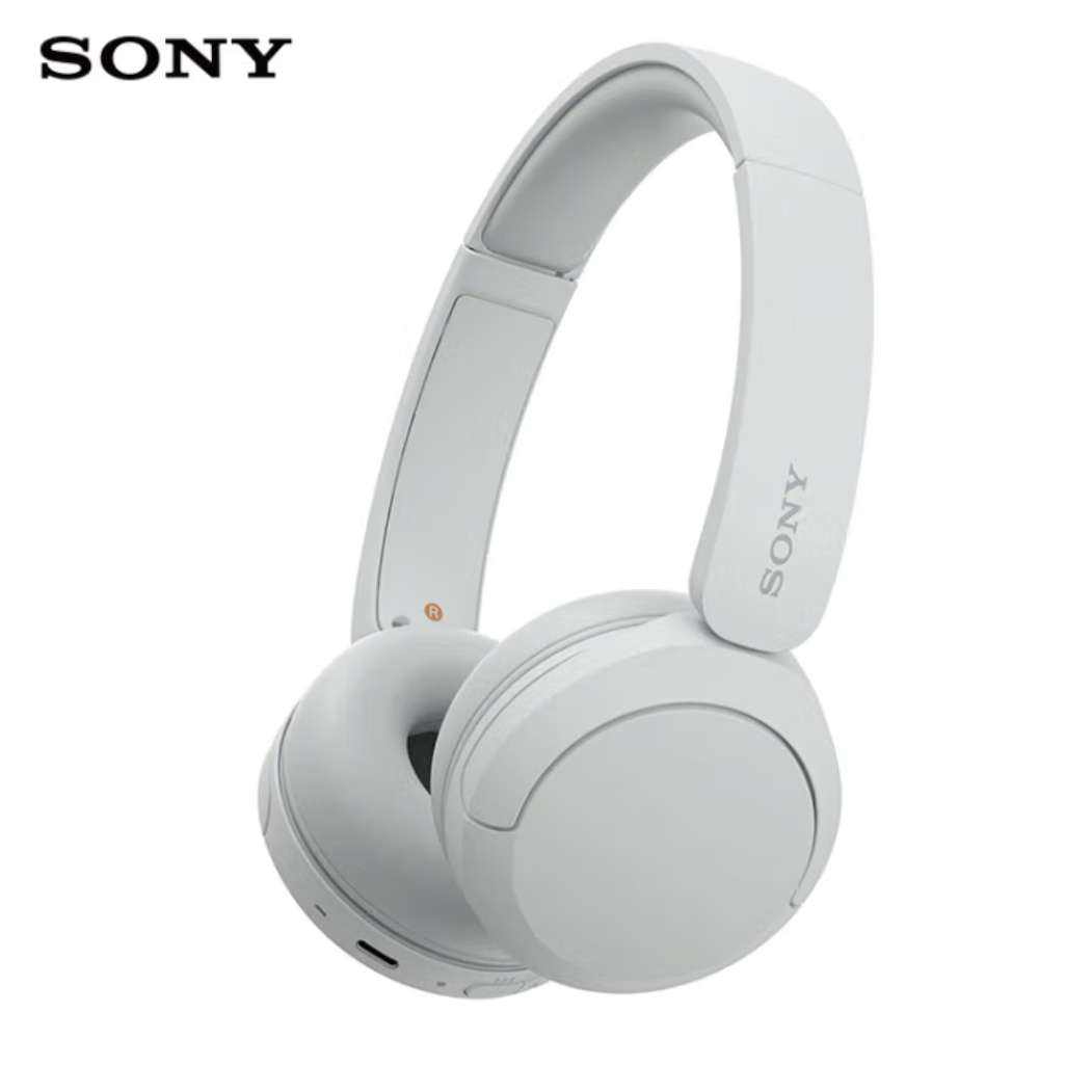 双11狂欢：索尼SONY WH-CH520 舒适高效无线头戴式蓝牙耳机 舒适佩戴 音乐耳机 