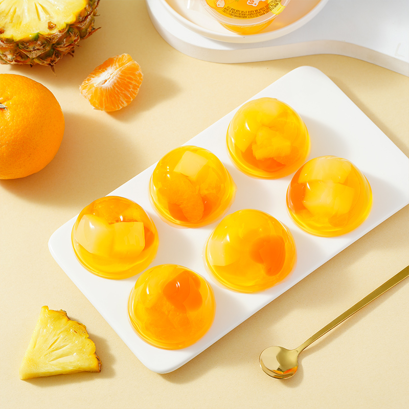 亲亲 什锦果肉果冻 595g 85g*7杯 12.9元