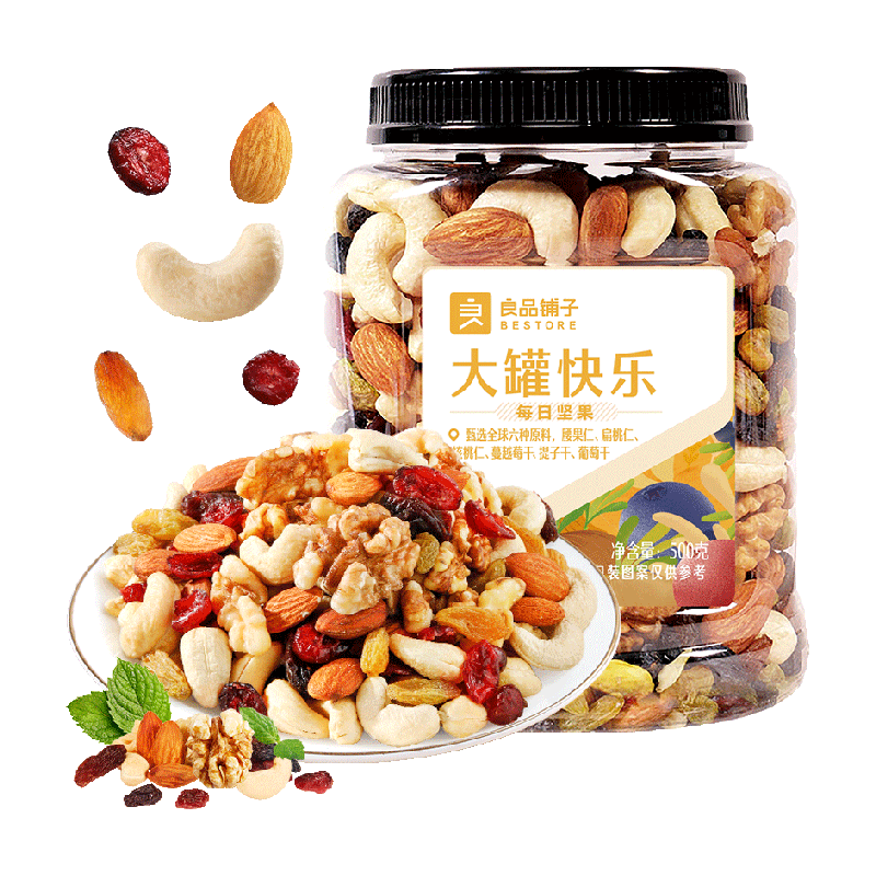 BESTORE 良品铺子 大罐快乐 每日坚果 500g ￥26.82