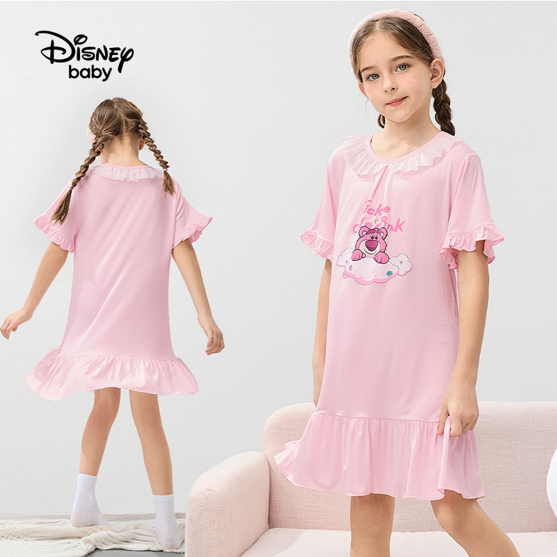 88VIP：Disney baby 女童卡通花边睡裙 51.2元包邮（拍下立减）