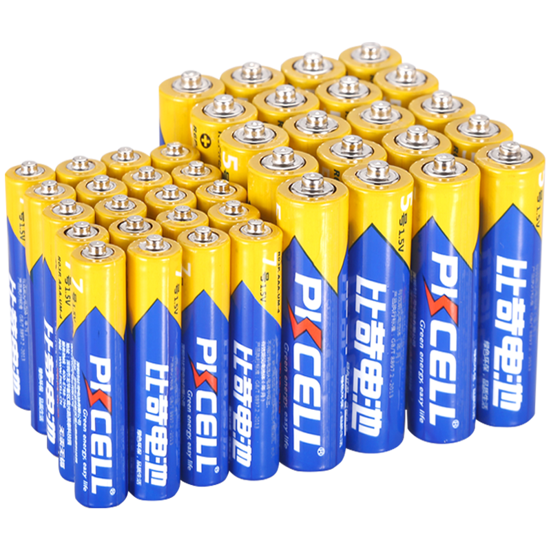 比苛 R6P 5号碳性电池1.5V 20粒+RO3P 7号碳性电池 1.5V 20粒 40粒装 14.9元（需买2件