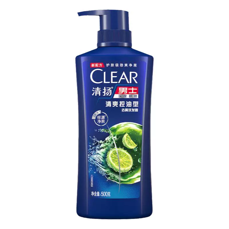 CLEAR 清扬 男士去屑洗发露 清爽控油型 500g ￥27.9