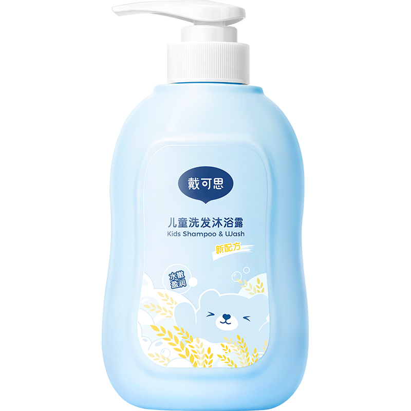 88VIP：DEXTER 戴可思 儿童洗发水洗发沐浴露二合一500g 3岁及以上宝宝洗护滋养