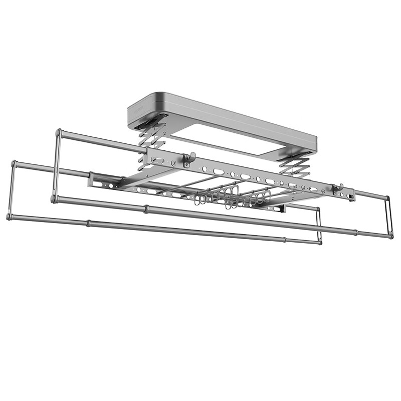 HOTATA 好太太 好太 电动晾衣架双语音声控升降阳台晾衣伸缩四杆晾衣机照明