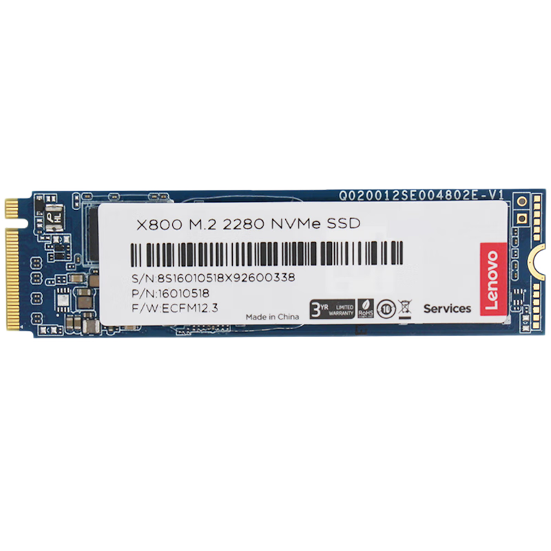 PLUS会员：联想Lenovo SSD固态硬盘 拯救者M.2接口 X800 PCIe3.0 1TB 412.95元（需领券