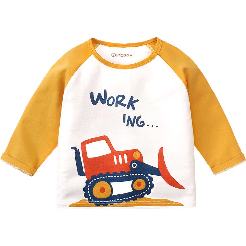 婴蓓依 儿童长袖T恤 推土机黄 90cm 16.9元（需用券）