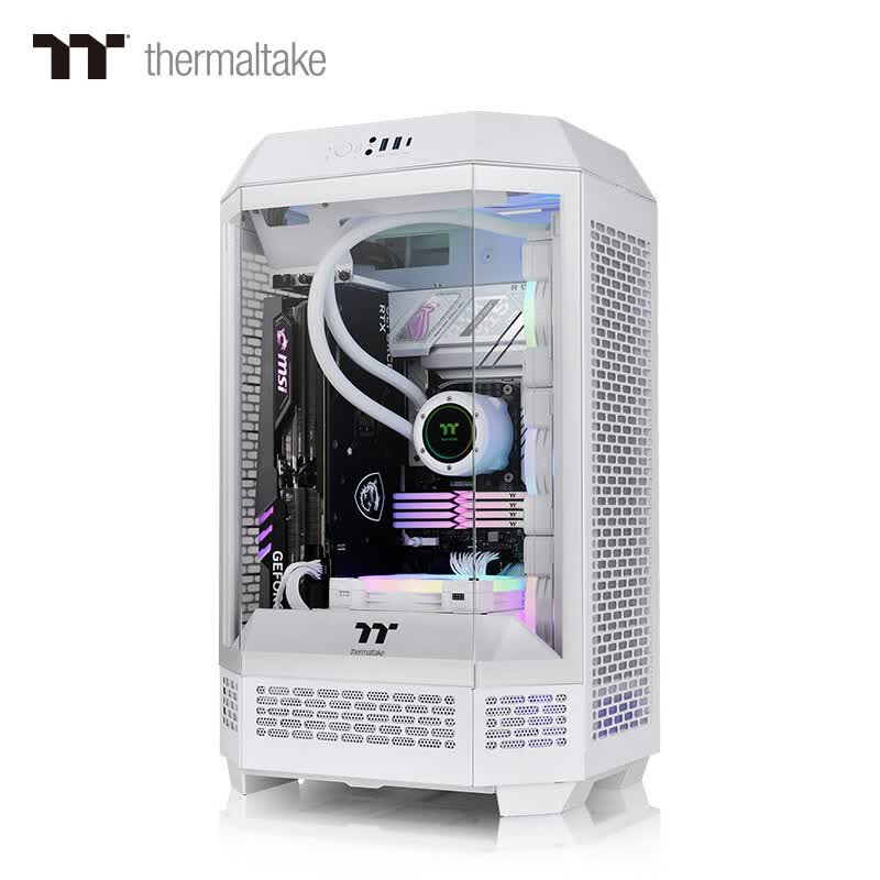 曜越 Tt）The Tower 300海景房机箱 电脑主机 白色（Matx主板 589元 - 线报酷