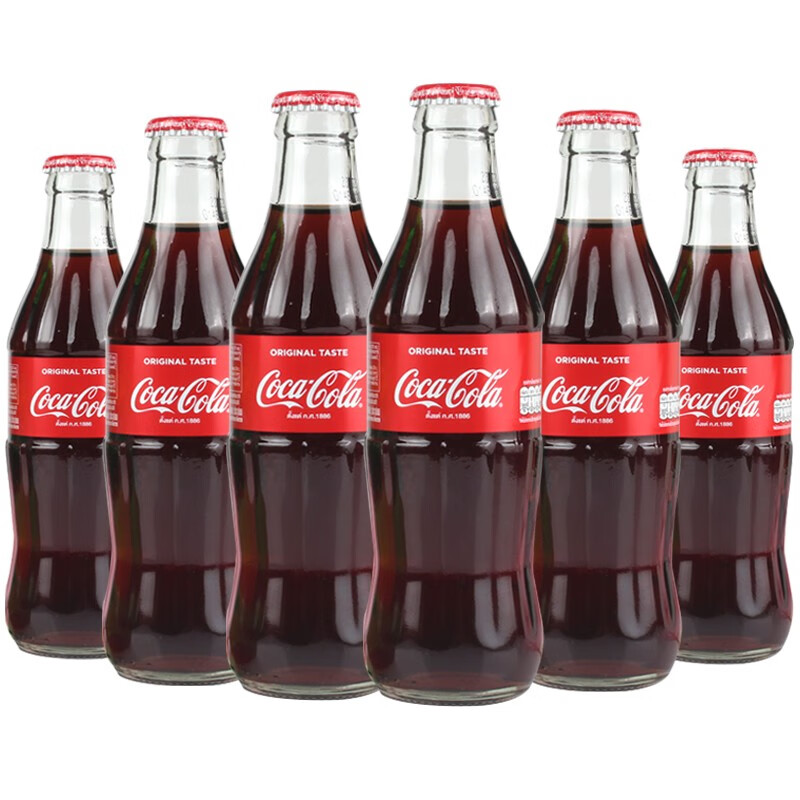 Coca-Cola 可口可乐 泰国进口Coca－Cola限量款收藏版玻璃瓶可乐/雪碧碳酸饮料25