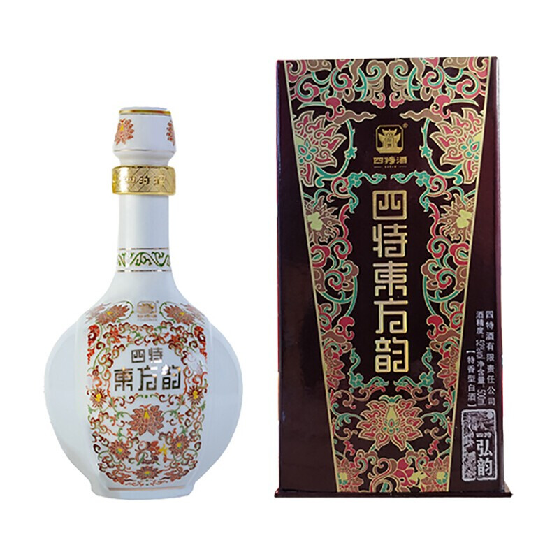 SITIR 四特酒 江西四特白酒东方韵系列 弘韵52度375ml*1瓶特香型白酒婚宴送礼 6