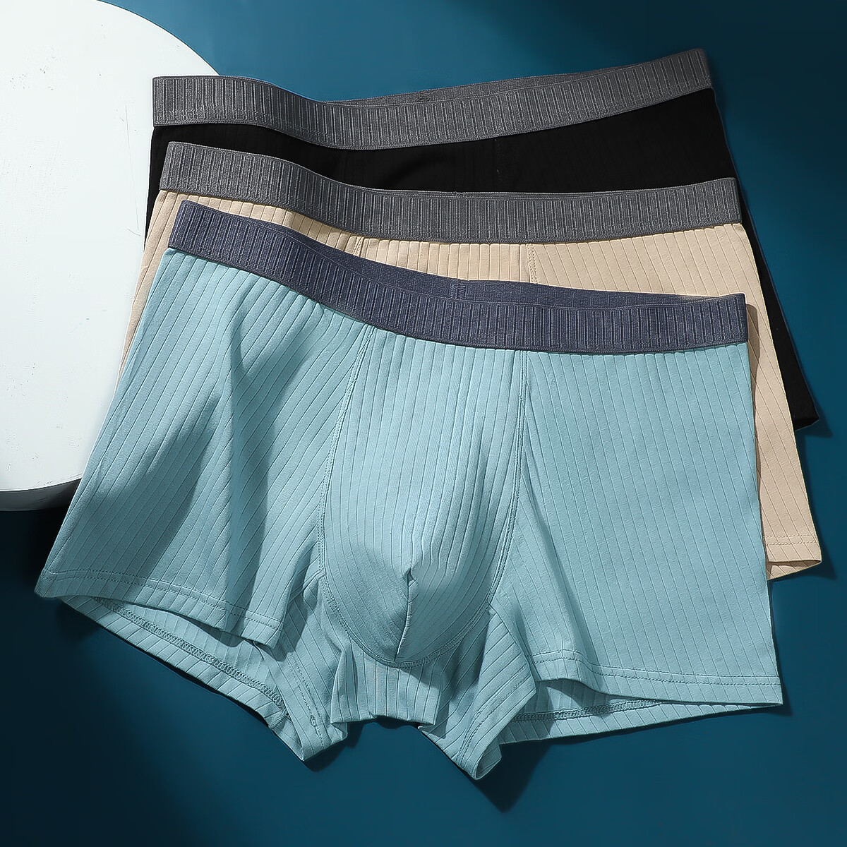 Hodo 红豆 男士抑菌裆柔弹平角内裤 三条装 HCK313 19.8元包邮