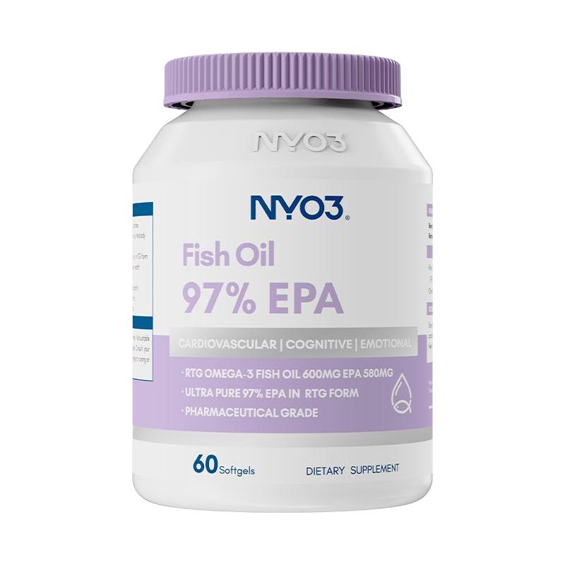 NY-O3 拍四件！NYO3挪威97%高纯度epa深海鱼油omega3高浓度成人中老年软胶囊 125.8