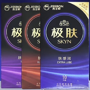 jissbon 杰士邦 SKYN极肤非乳胶套10只 3种组合装3盒 38.34元