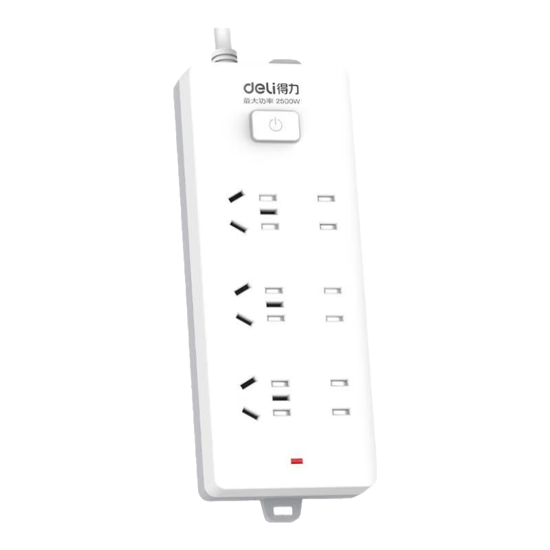 得力 新国标安全插座 儿童保护门 6位3米 18256 31.37元