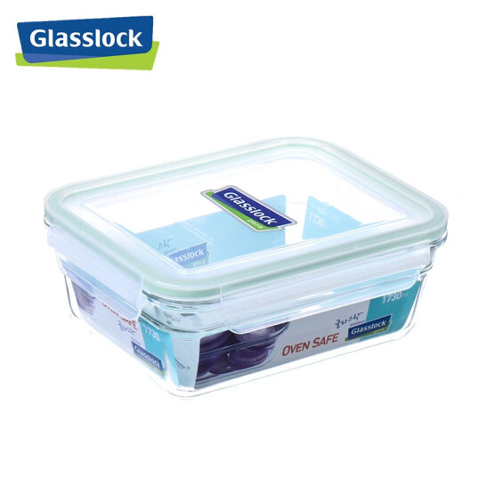 Glasslock 三光云彩 钢化玻璃烤箱保鲜盒 微烤长方斜角 1730mL 28元包邮
