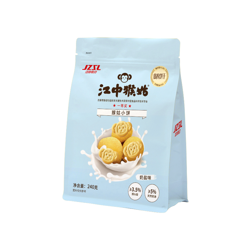 88VIP：江中食疗 江中猴姑奶盐小饼240g*1袋猴头菇饼干独立小包装儿童养胃零