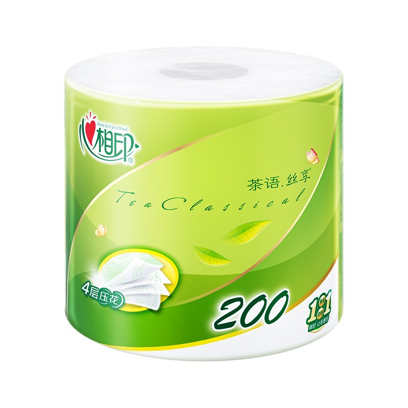 心相印 卷纸 茶语系列4层200g*10卷 卫生纸巾 卷筒纸 厕 16.4元（需用券）