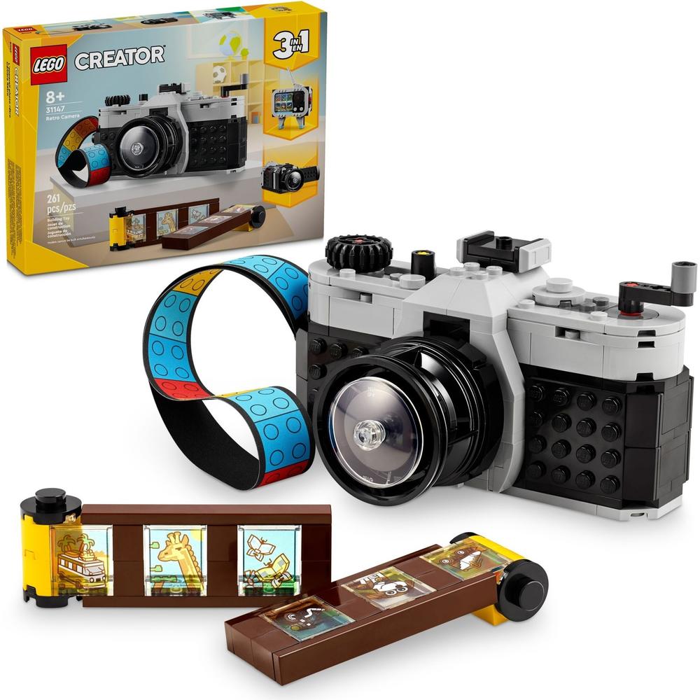 LEGO 乐高 积木拼装31147 复古相机8岁+儿童男孩女生玩具生日礼物 136元