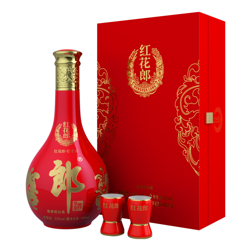 LANGJIU 郎酒 红花郎 红花郎15 53%vol 酱香型白酒 500ml 礼盒装 465.61元 （需用券