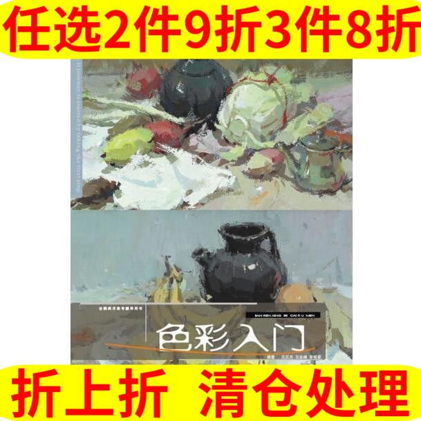 正版 色彩入门 王正光张小艳 水粉画临摹零基础入门单个体汇静物调中国美