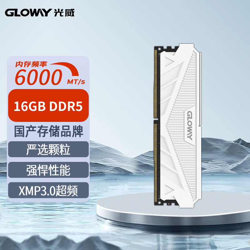 GLOWAY 光威 16GB DDR5 6000 台式机内存条 天策系列 助力AI 247.61元