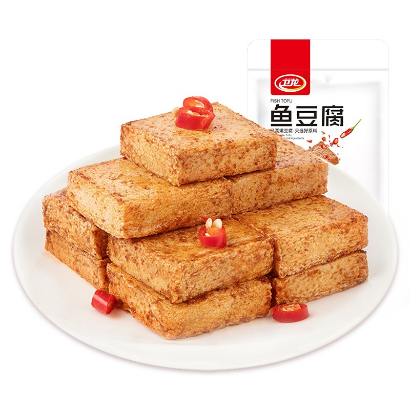 WeiLong 卫龙 鱼豆腐组合装 2口味 180g（香辣味+麻辣味） 6.9元（需用券）