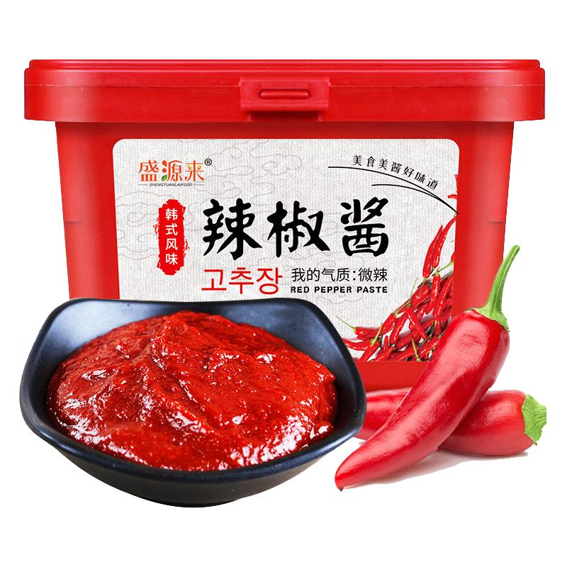 盛源来 韩式辣酱500g 石锅拌饭酱炒年糕烤肉烧烤蘸酱部队火锅东北辣椒酱 4.9