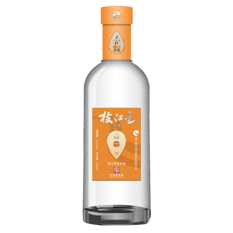 枝江 42度浓香型 真选6 500ml ￥39