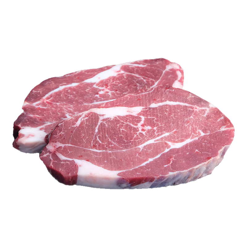 PLUS会员：农夫好牛 膳之牛&农夫好牛阿根廷安格斯谷饲M3+上脑牛排 200g（1-2