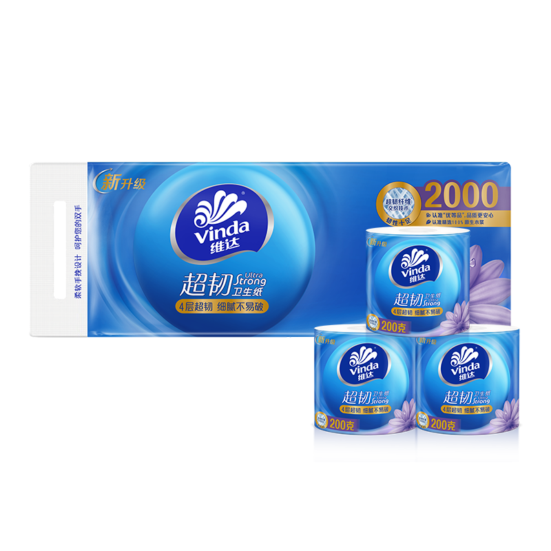 维达 超韧系列 卷纸 4层200g10卷 23.9元