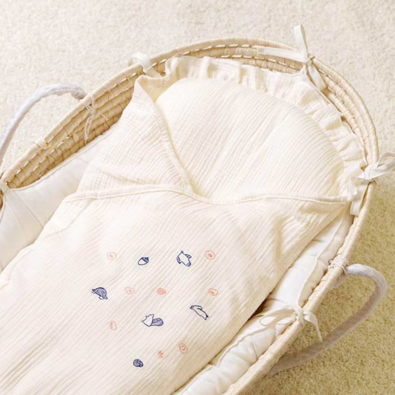 Hoppetta 日本Hoppetta初生婴儿抱被新生儿可拆式软垫包被宝宝外出襁褓巾 659元